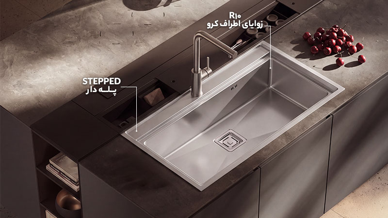 انواع سینک باکسی کرو و پلهدار متا